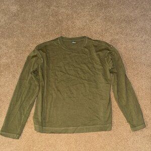 OLD NAVY WOMENS OLIVE GREEN VINTAGE TEE NWOT SIZE LARGE TALL